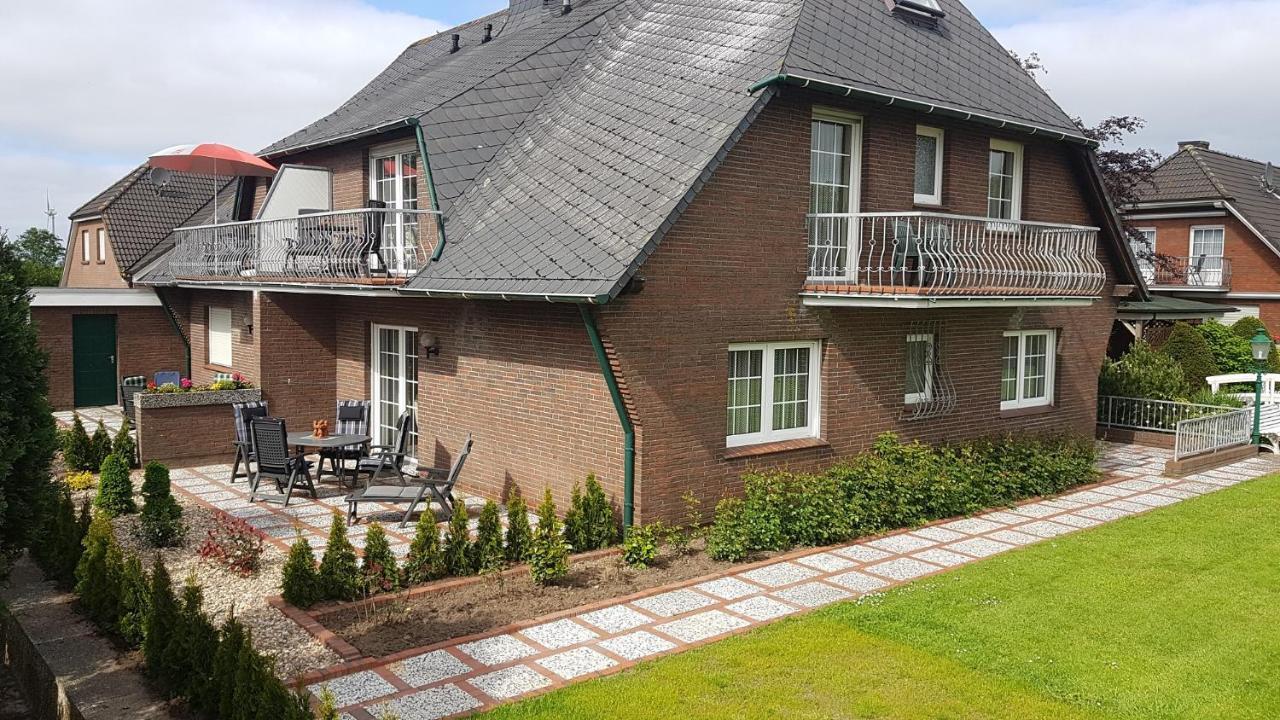 Hausnordlicht Fewo 2 Dornum Esterno foto